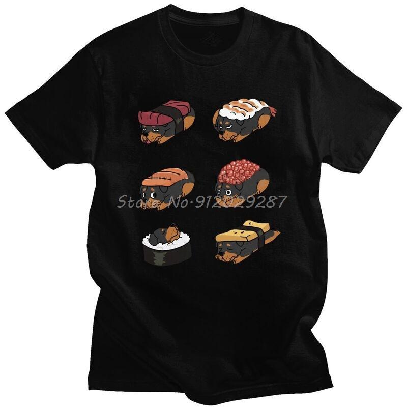 Funny Rottweiler Sushi Nigiri Men T Shirt Pure Cotton Tee Tops Metzgerhund Dog Lover Tshirts Oversized Streetwear T-shirt 4XL
Funny Rottweiler Sushi Nigiri Men T Shirt Pure Cotton Tee Tops Metzgerhund Dog Lover Tshirts Oversized Streetwear T-shirt 4XL