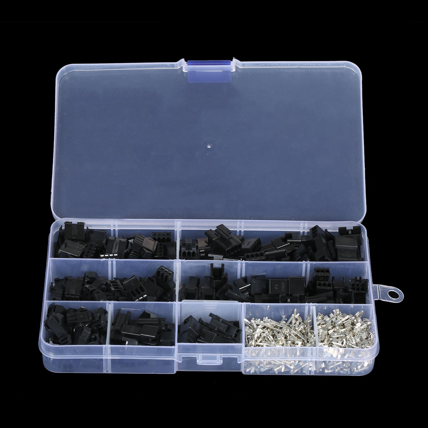 480 шт. JST SM с шагом 2,54 мм, 2-контактный, 3-контактный, 4-контактный разъем, комплект корпуса разъема «мама» и «папа» 
480 шт. JST SM с шагом 2,54 мм, 2-контактный, 3-контактный, 4-контактный разъем, комплект корпуса разъема «мама» и «папа»