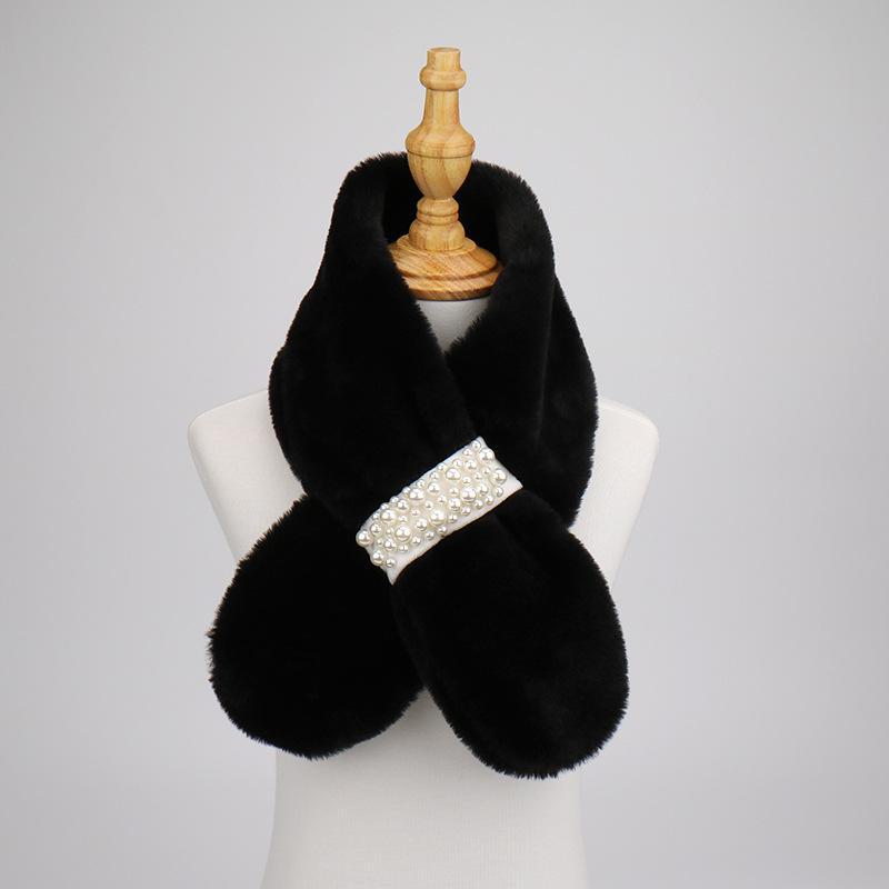 Жіночий плюшевий шарф: Високоякісне, у корейському стилі, штучне кроляче хутро, товсте та тепле для осені/зими Beaded scarf чорний
Жіночий плюшевий шарф: Високоякісне, у корейському стилі, штучне кроляче хутро, товсте та тепле для осені/зими Beaded scarf чорний