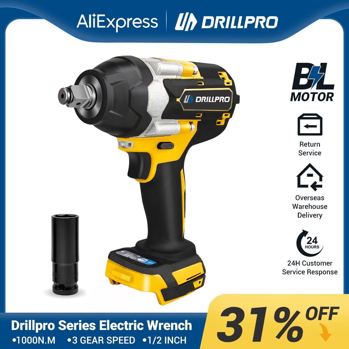 Бесщеточный электрический ударный гайковерт Drillpro с высоким крутящим моментом 1800 Нм, регулируемой скоростью и хорошей конструкцией, универсальное использование, совместим с Makit 18 В
Бесщеточный электрический ударный гайковерт Drillpro с высоким крутящим моментом 1800 Нм, регулируемой скоростью и хорошей конструкцией, универсальное использование, совместим с Makit 18 В