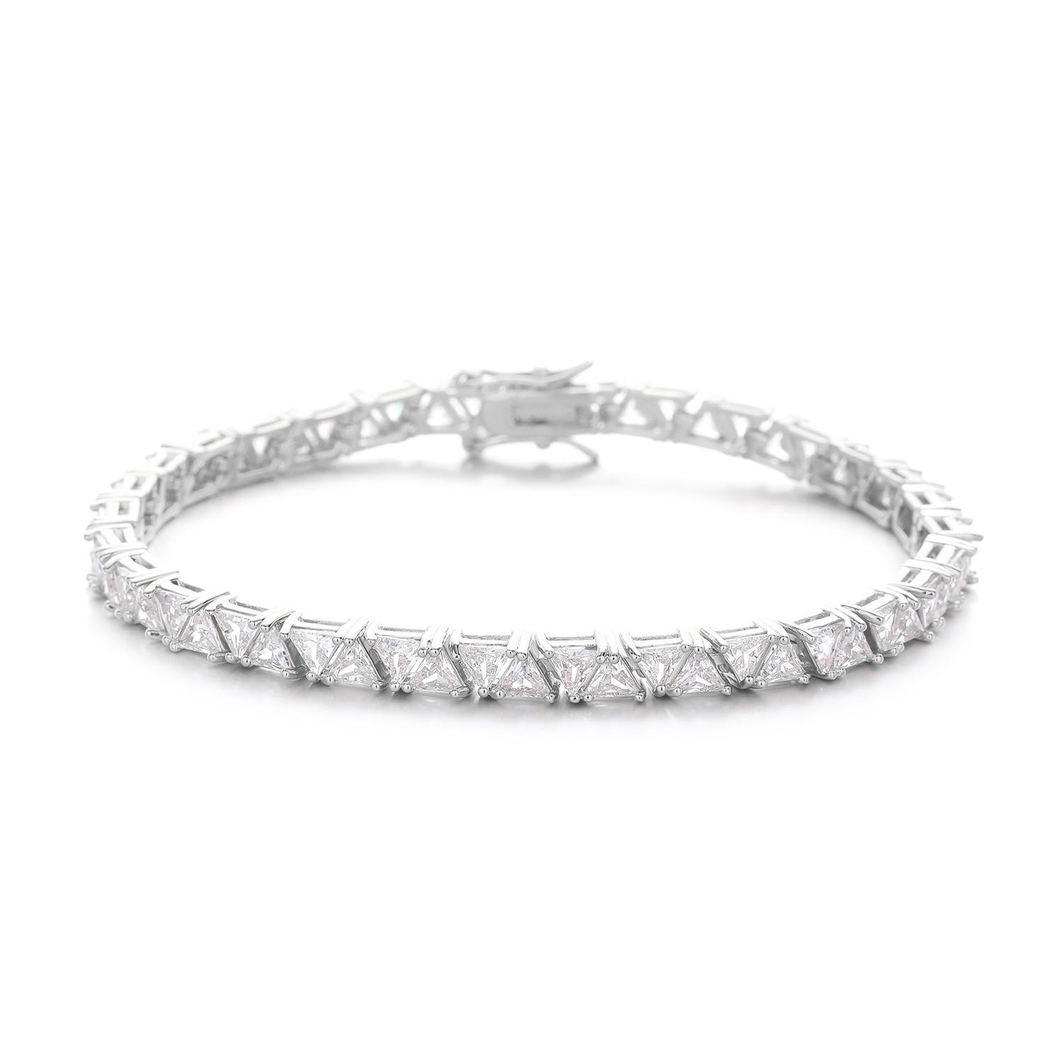 European and American hip hop ins style full of zircon tennis chain geometric design unisex personalized fashion jewelry Bracelet 7inch (length about 18cm)
European and American hip hop ins style full of zircon tennis chain geometric design unisex personalized fashion jewelry Bracelet 7inch (length about 18cm)