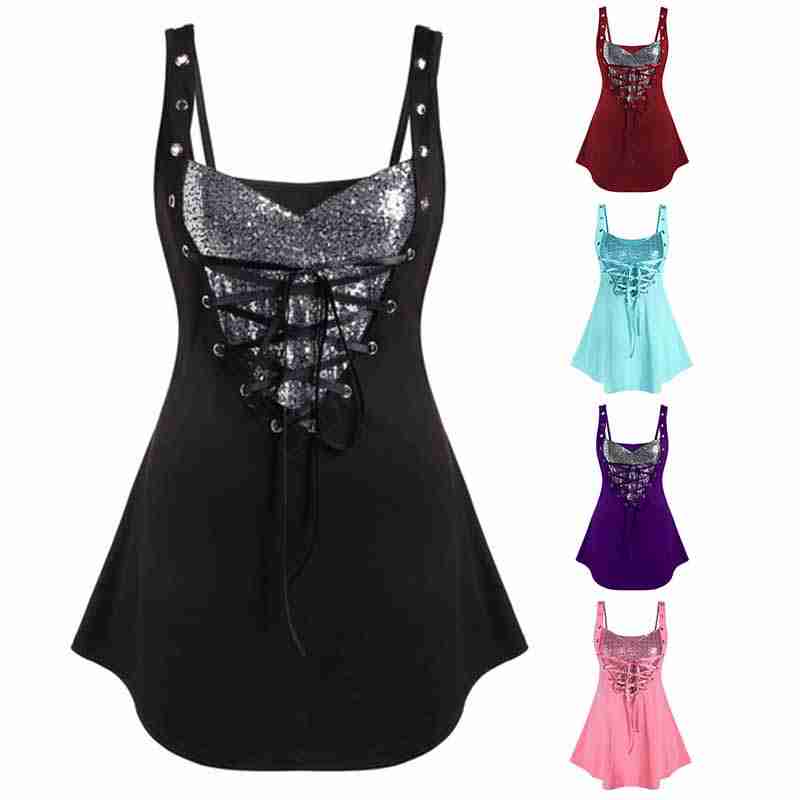 Мода женщин Сексуальная рукави без рукавов Camisole Top Plus Размер блестки кружева кольцо Вест
Мода женщин Сексуальная рукави без рукавов Camisole Top Plus Размер блестки кружева кольцо Вест
