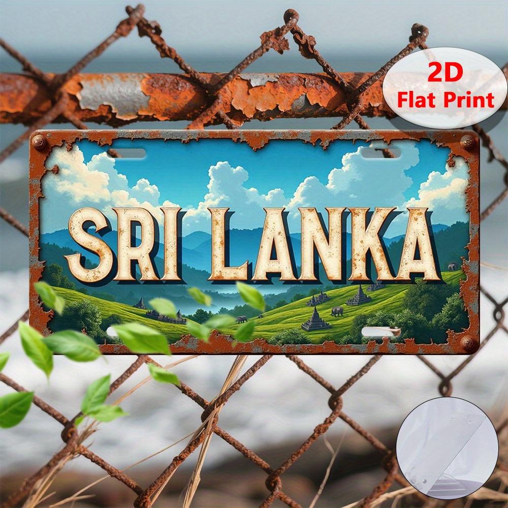D Flat pc Vintage Sri Lanka Landscape Metallike SignIndustrial Retro Travel Poster with Tea PlantationsAluminum Wall Decor 15x30cm(5.9x7.8inch)
D Flat pc Vintage Sri Lanka Landscape Metallike SignIndustrial Retro Travel Poster with Tea PlantationsAluminum Wall Decor 15x30cm(5.9x7.8inch)