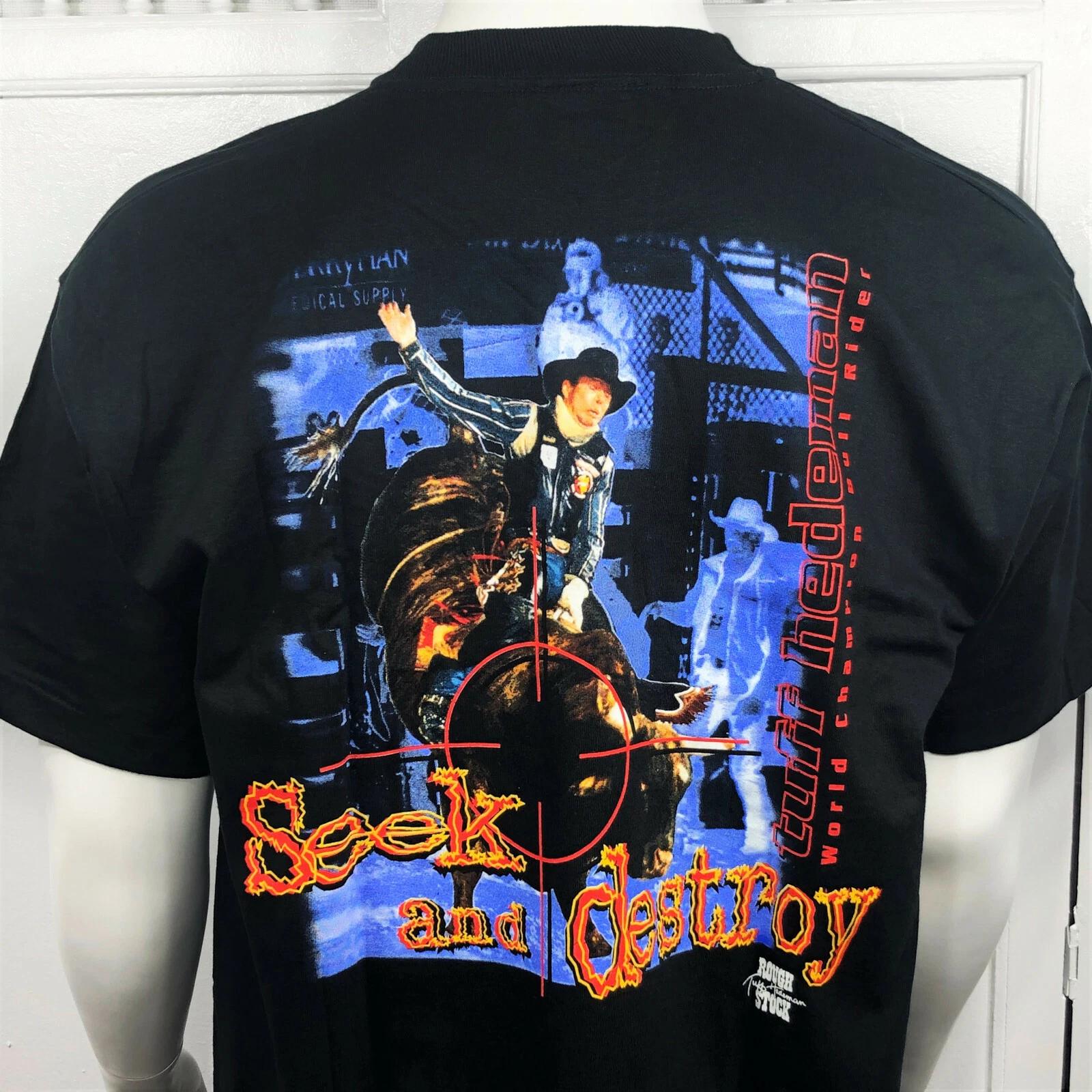 Tuff Hedeman Tshirt Bull Rider Rodeo Cowboy VTG 80s World Champion Single Stitch M
Tuff Hedeman Tshirt Bull Rider Rodeo Cowboy VTG 80s World Champion Single Stitch M