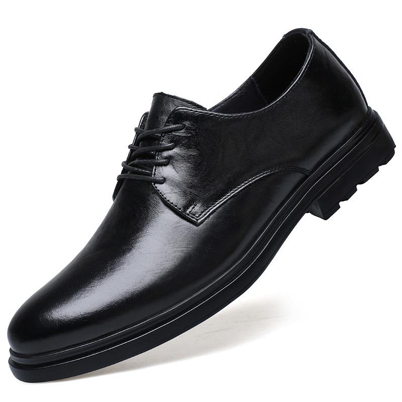 First layer cowhide business leather shoes men s low-top breathable business dress lace-up round head wedding groom man 47 чорний
First layer cowhide business leather shoes men s low-top breathable business dress lace-up round head wedding groom man 47 чорний