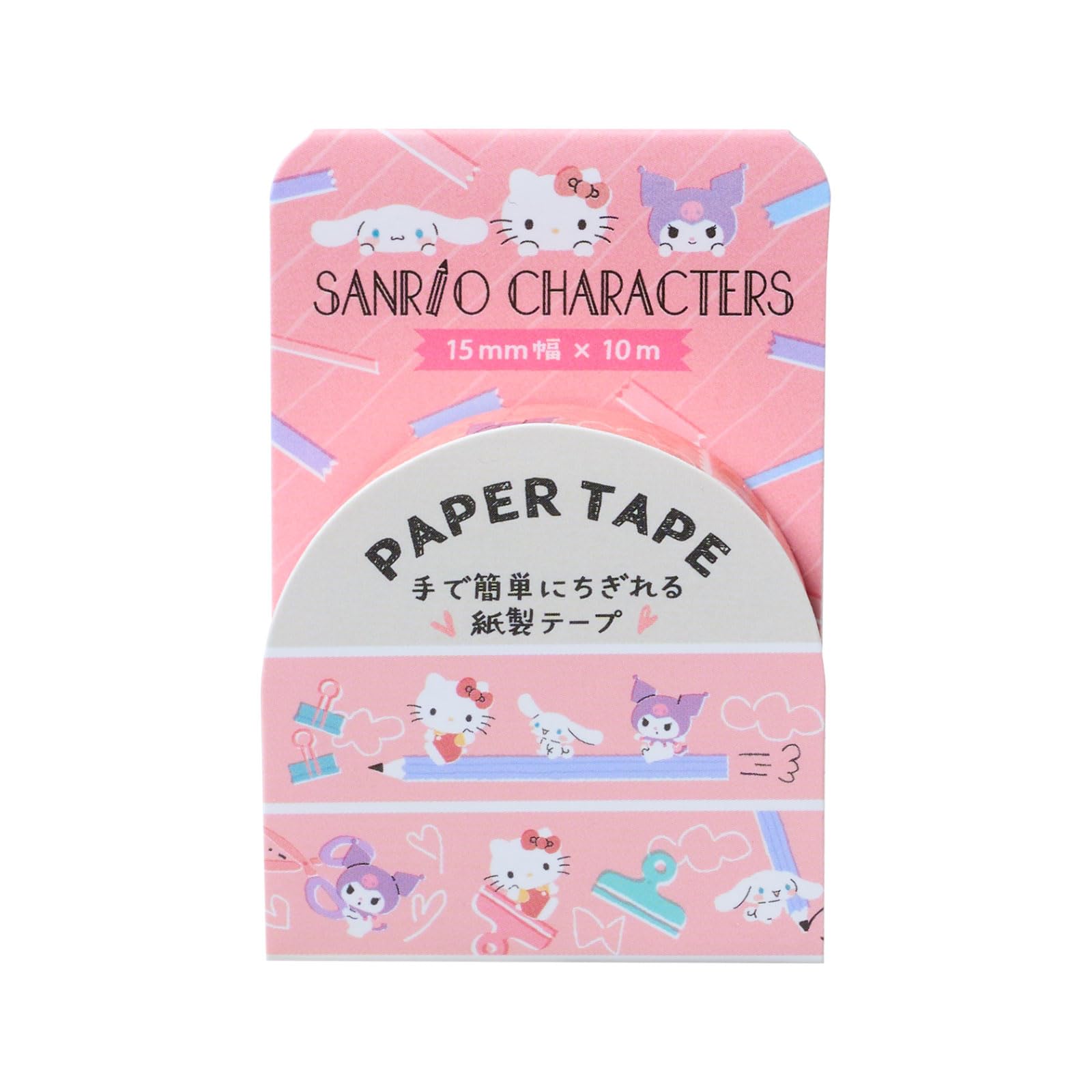 Sanrio Stationery Time Sanrio Characters Hello Kuromi Paper 15mm Wide x 10m Kitty, Cinnamoroll, Tape, (Product Number 339741)
Sanrio Stationery Time Sanrio Characters Hello Kuromi Paper 15mm Wide x 10m Kitty, Cinnamoroll, Tape, (Product Number 339741)