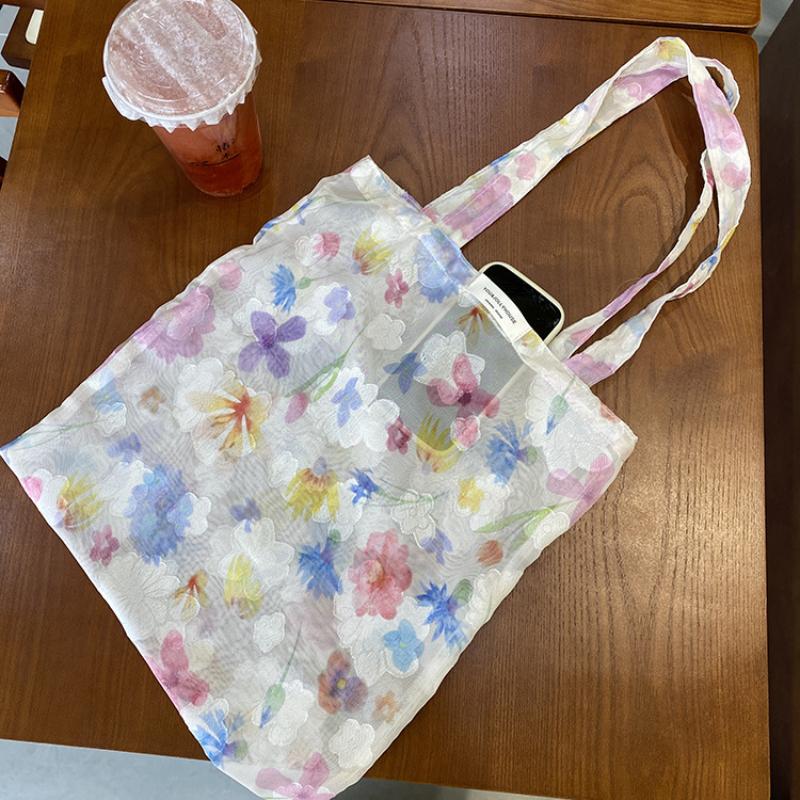 Colorful Flower Embroidered Mesh Shoulder Bags for Women Lightweight Commuter Ladies Handheld Bag Casual Simple Female Tote
Colorful Flower Embroidered Mesh Shoulder Bags for Women Lightweight Commuter Ladies Handheld Bag Casual Simple Female Tote