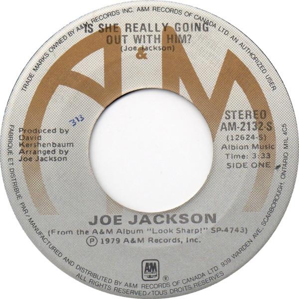 7inch Record JOE JACKSON Is She Really Going Out With Him AM2132S AM Records 1979 Canada Pop Used
7inch Record JOE JACKSON Is She Really Going Out With Him AM2132S AM Records 1979 Canada Pop Used