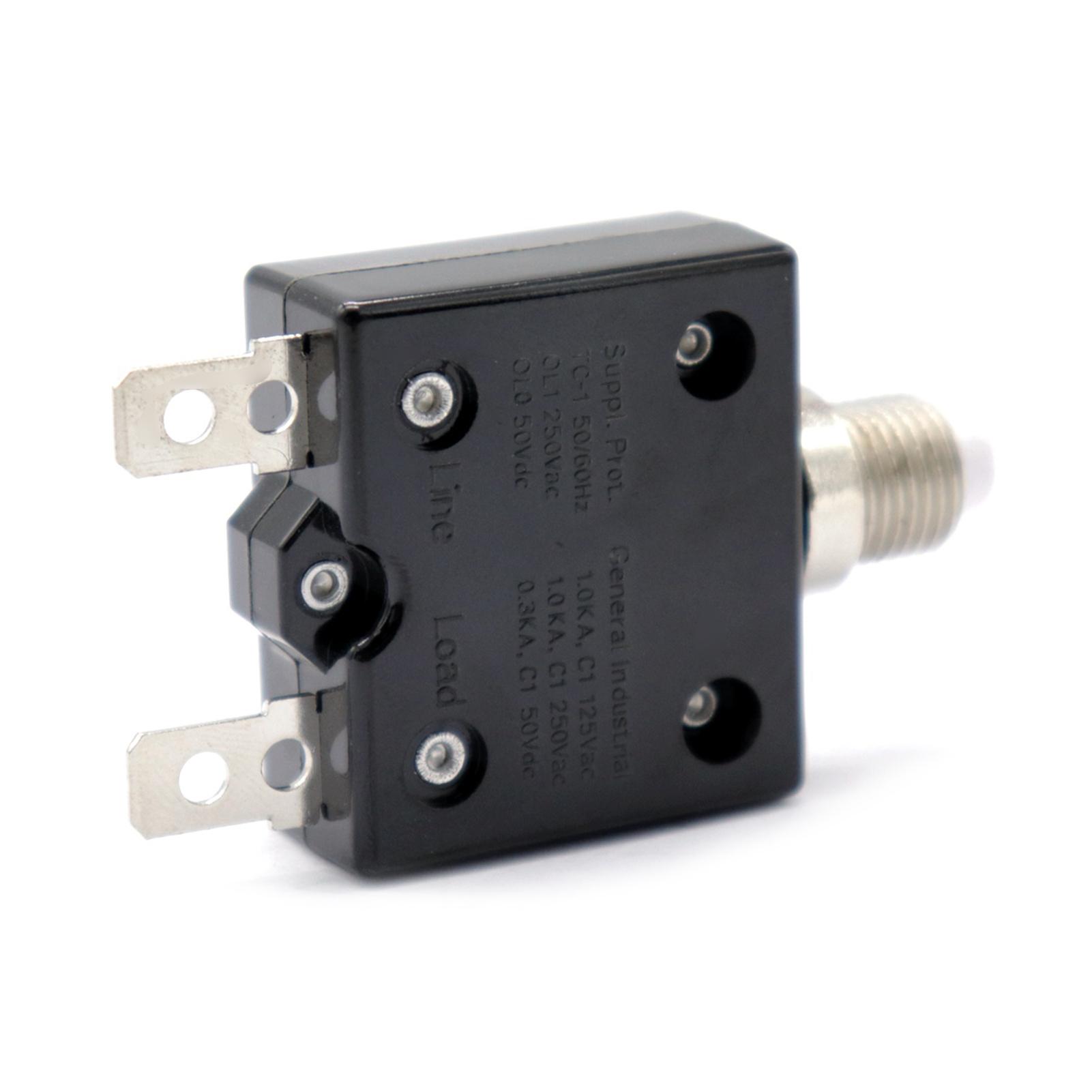 AC 125/250V 30A Сброс Тепловой переключатель Защита от перегрузки Автоматический выключатель Защита от перегрузки
AC 125/250V 30A Сброс Тепловой переключатель Защита от перегрузки Автоматический выключатель Защита от перегрузки
