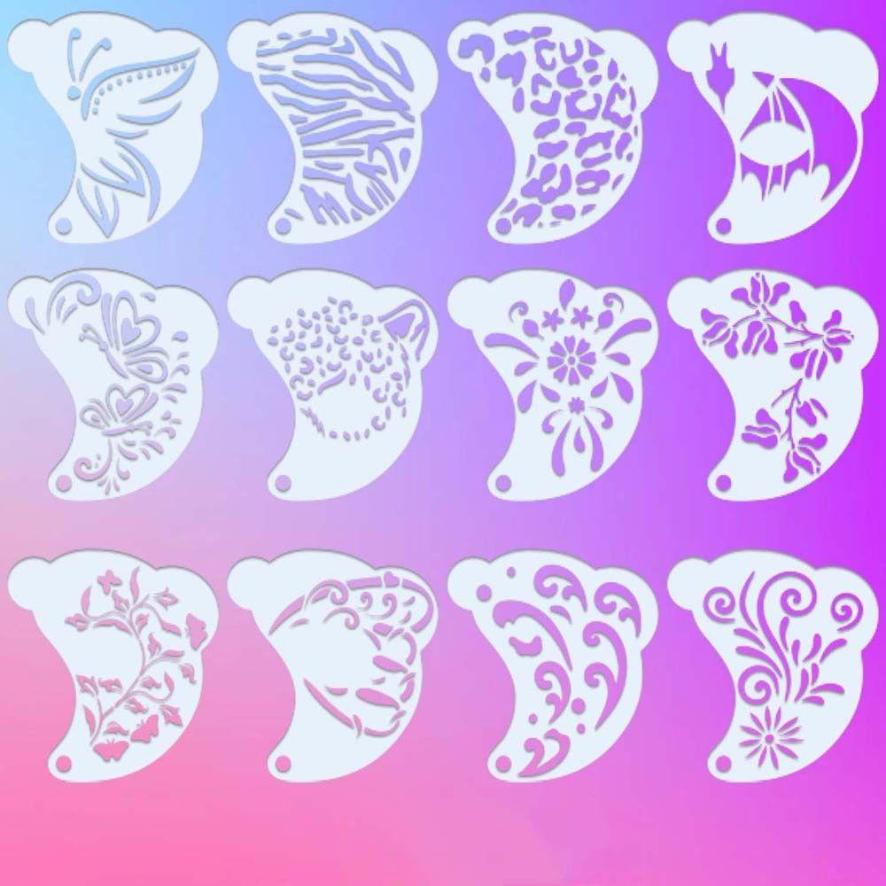 Многоразовые трафареты для боди-арта с различными узорами, инструменты для DIY макияжа, шаблоны для росписи лица, для взрослых 12Pcs
Многоразовые трафареты для боди-арта с различными узорами, инструменты для DIY макияжа, шаблоны для росписи лица, для взрослых 12Pcs