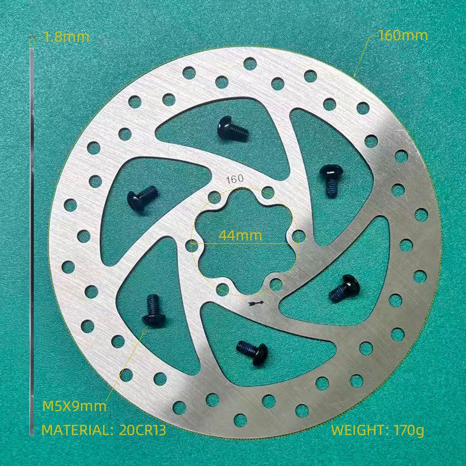 160mm Six-Bolt Brake Disc Rotor for Mountain and Road Bikes - Universal Fit Accessories Set
160mm Six-Bolt Brake Disc Rotor for Mountain and Road Bikes - Universal Fit Accessories Set