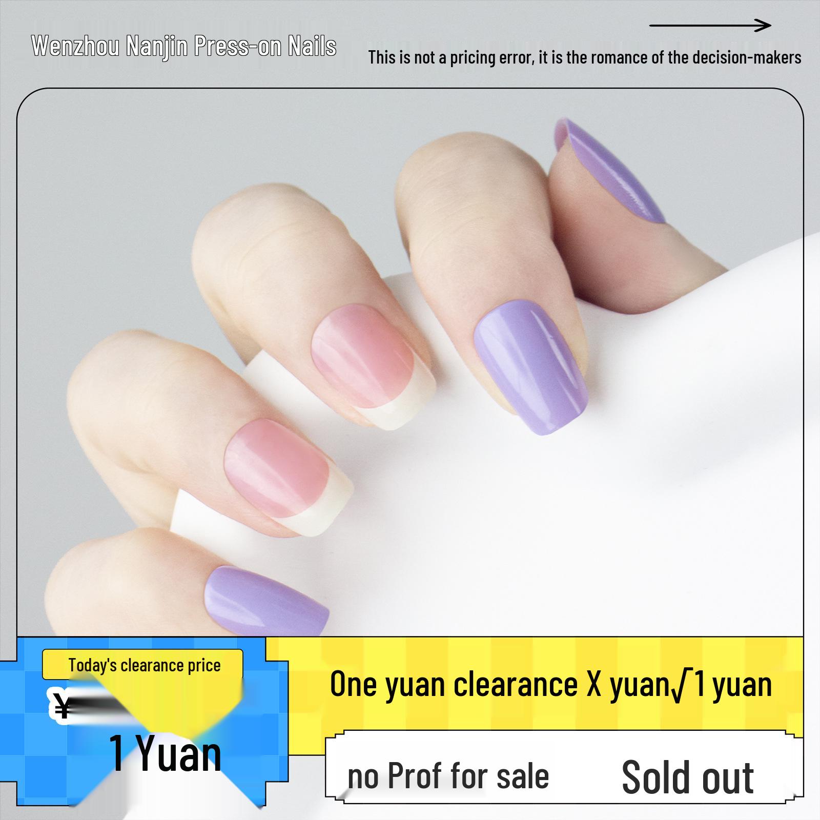 24-Piece Purple & White Color Block French Press-On Nails - Simple Solid Nails, Easy Nail Art
24-Piece Purple & White Color Block French Press-On Nails - Simple Solid Nails, Easy Nail Art