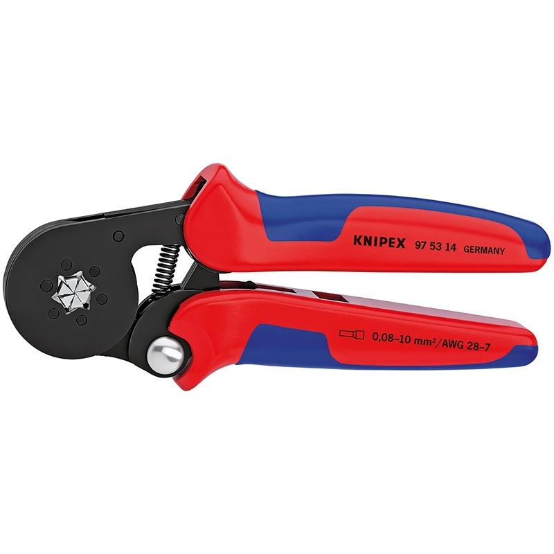 Пресс-клещи Knipex для контактных гильз Din 46228 1 4 6-сторонняя сторона обжима 1 гнездо 0 08-10 мм2 2 X 4 мм2 длина 180 мм фосфатированное
Пресс-клещи Knipex для контактных гильз Din 46228 1 4 6-сторонняя сторона обжима 1 гнездо 0 08-10 мм2 2 X 4 мм2 длина 180 мм фосфатированное