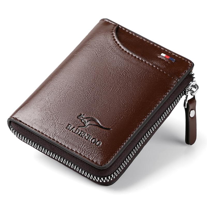 Мужской винтажный кожаный кошелек с RFID-защитой – Короткий кошелек для монет на молнии и держатель для нескольких карт и удостоверения личности
Мужской винтажный кожаный кошелек с RFID-защитой – Короткий кошелек для монет на молнии и держатель для нескольких карт и удостоверения личности