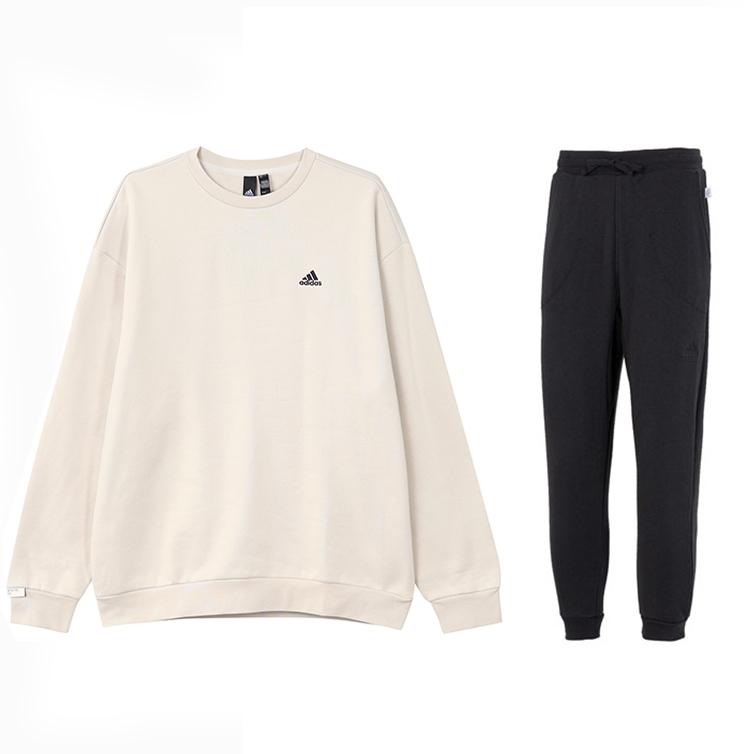 Adidas Comfortable Long Sleeve Pullover Sweatshirt And Solid Color Cuffed Pants Set Men Sweatshirt Set IV7598+HU1510 S
Adidas Comfortable Long Sleeve Pullover Sweatshirt And Solid Color Cuffed Pants Set Men Sweatshirt Set IV7598+HU1510 S