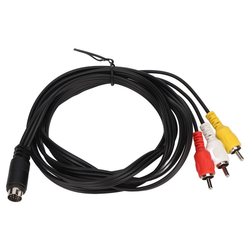 Male to Male Mini DIN 10 Pin to 3RCA Cable Plug and Play 5.9ft Video Adapter Cord Flexible Audio Extension Adapter TV Connection
Male to Male Mini DIN 10 Pin to 3RCA Cable Plug and Play 5.9ft Video Adapter Cord Flexible Audio Extension Adapter TV Connection