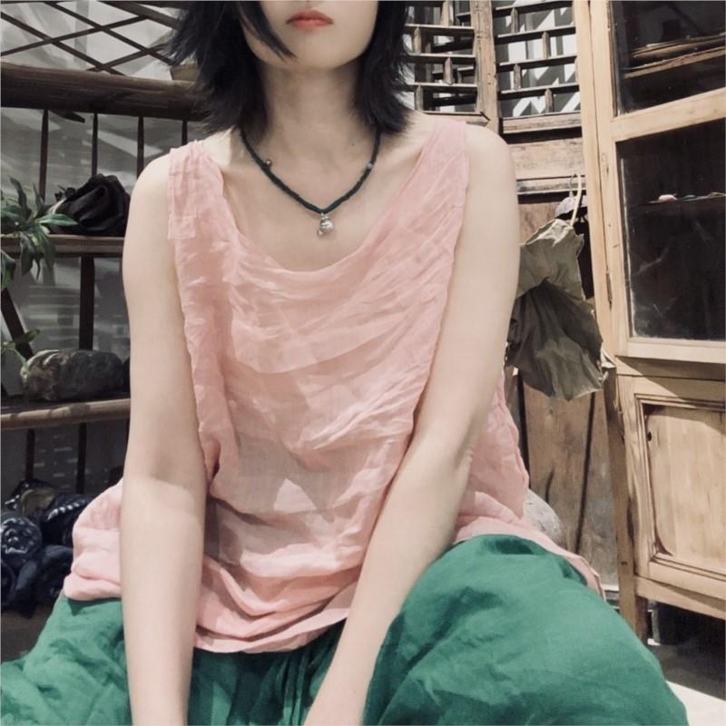 Johnature Woman Winter Fashion Casual Solid Color Sleeveless T-Shirt Vintage Style Linen Chinese Style Retro T-Shirt One Size чёрный
Johnature Woman Winter Fashion Casual Solid Color Sleeveless T-Shirt Vintage Style Linen Chinese Style Retro T-Shirt One Size чёрный