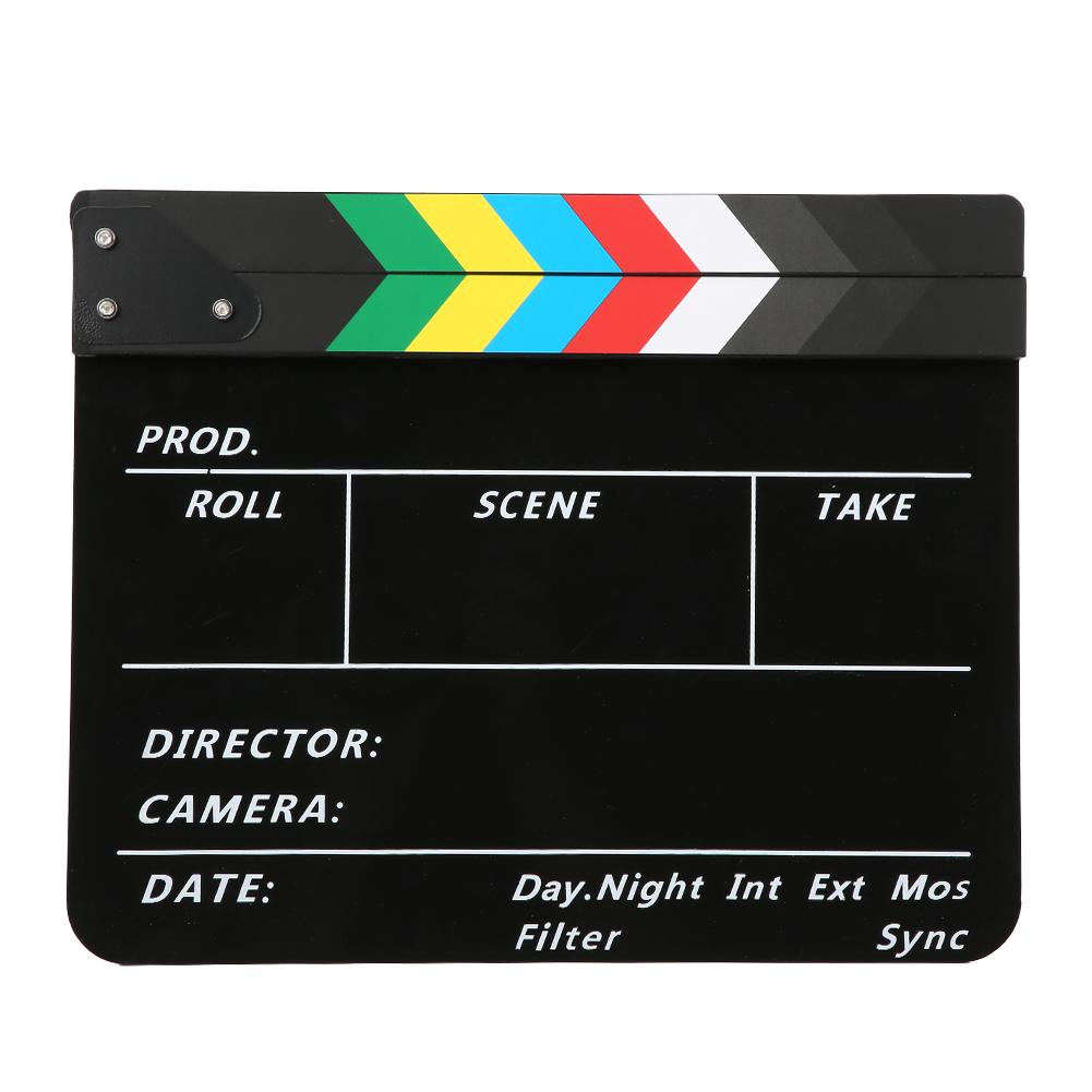 30x25CM Director Video Scene Clapperboard Professional Movie Film Action Clap Tool Acrylic
30x25CM Director Video Scene Clapperboard Professional Movie Film Action Clap Tool Acrylic