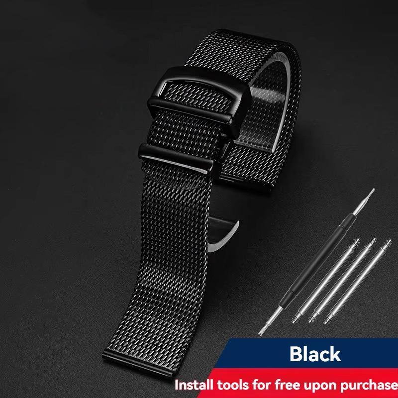 20mm 22mm for IWC watch Portofino/Pilot/Portugal 7 Milanese Stainless Steel Metal Mesh Watch Band men Folding Buckle watch strap 22mm чорний
20mm 22mm for IWC watch Portofino/Pilot/Portugal 7 Milanese Stainless Steel Metal Mesh Watch Band men Folding Buckle watch strap 22mm чорний