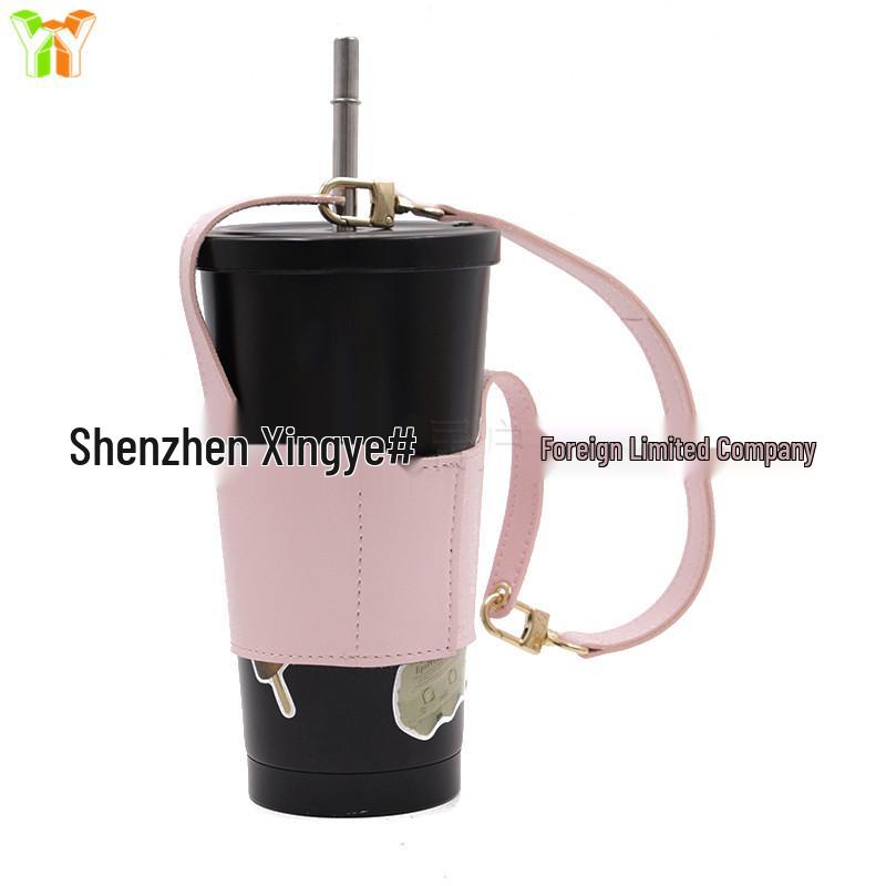 Portable Leather Cup Sleeve for Fashionable Takeaway Beverages розовый
Portable Leather Cup Sleeve for Fashionable Takeaway Beverages розовый