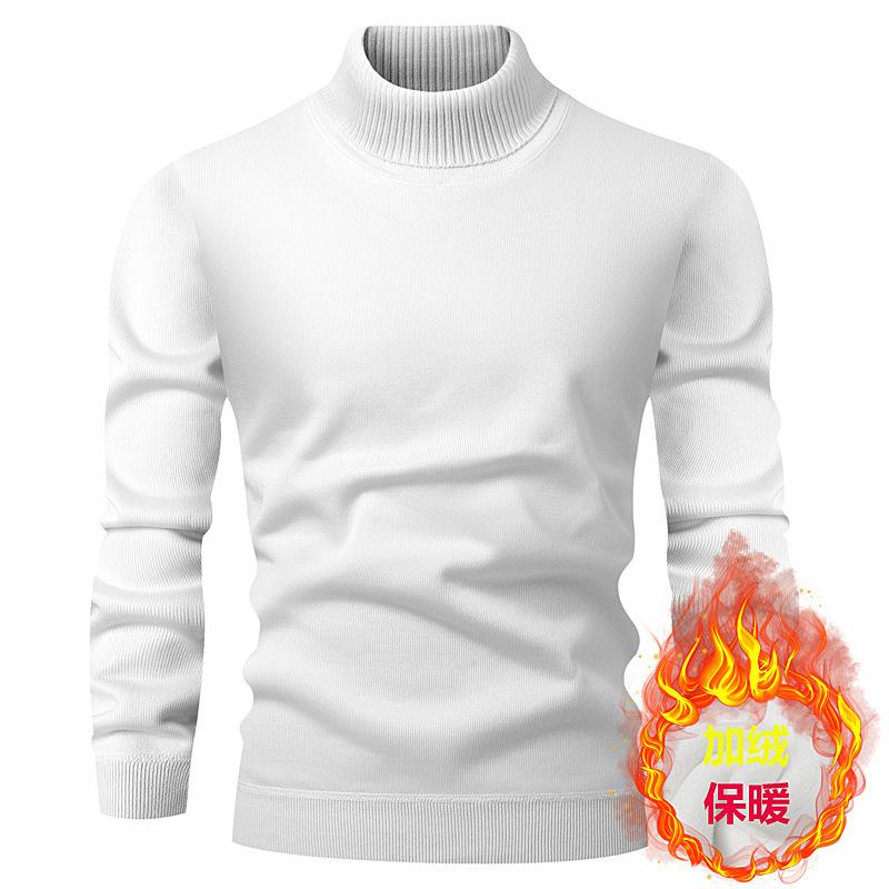 Men Half Turtleneck Fleece Lined Knit Sweater Warm Long Sleeve Solid Color Casual Pullover M білий
Men Half Turtleneck Fleece Lined Knit Sweater Warm Long Sleeve Solid Color Casual Pullover M білий