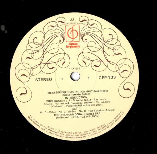 LP Record PYOTR ILYICH TCHAIKOVSKY - PHILHARM - The Sleeping Beauty Ballet Suite CFP133 Classics For Pl UK Classical Used
LP Record PYOTR ILYICH TCHAIKOVSKY - PHILHARM - The Sleeping Beauty Ballet Suite CFP133 Classics For Pl UK Classical Used