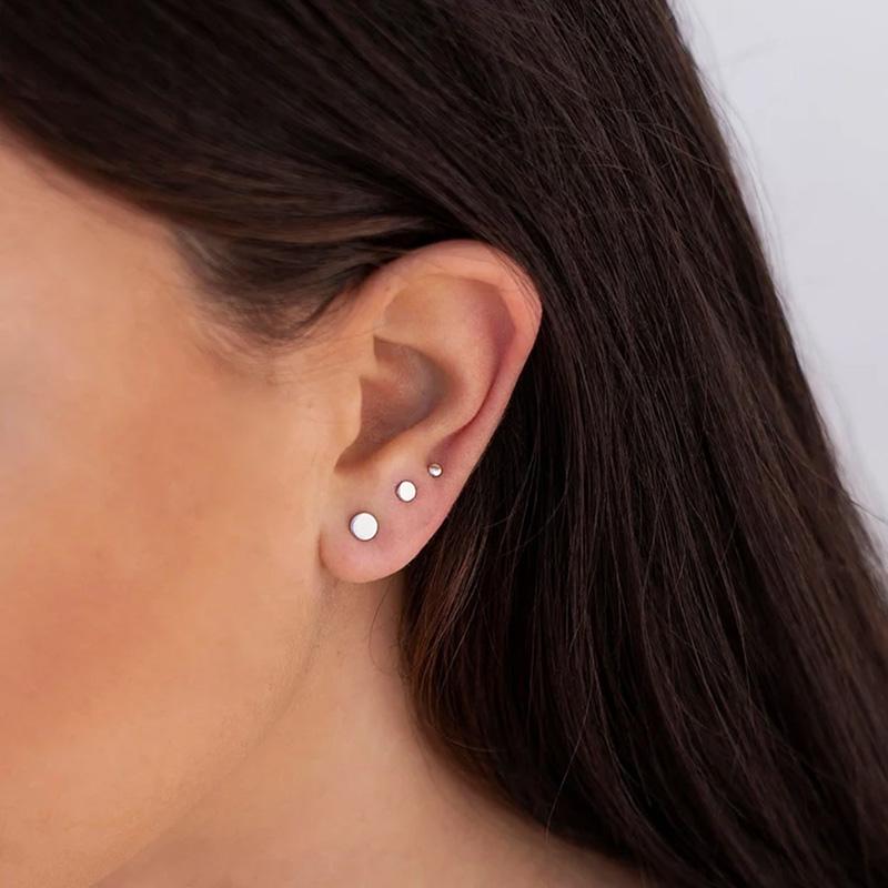 3 пари Золочені сережки-пусети з нержавіючої сталі для жінок та чоловіків, міні круглі сережки для хряща вуха, набір
3 пари Золочені сережки-пусети з нержавіючої сталі для жінок та чоловіків, міні круглі сережки для хряща вуха, набір