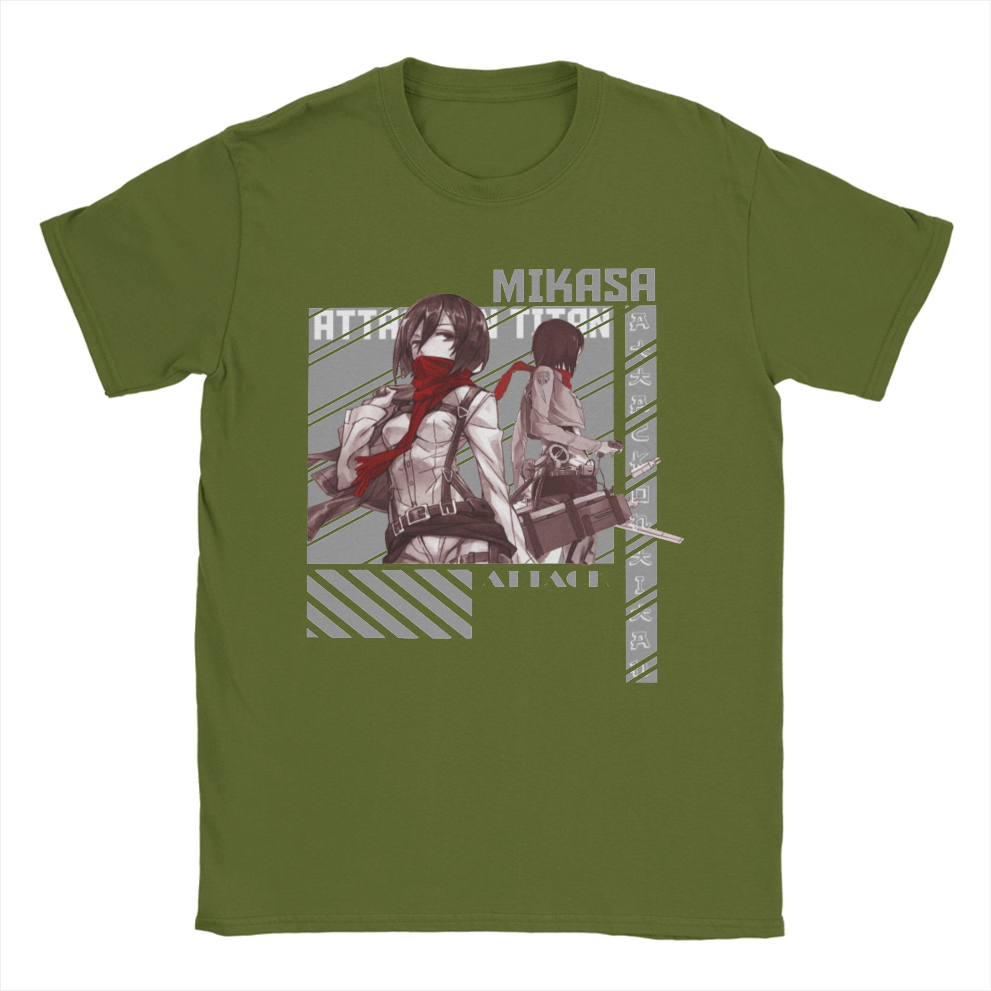 Men T-Shirts Attack On Titan Mikasa Hipster Cotton Tee Shirt Short Sleeve Shingeki no Kyojin T Shirts O Neck Clothes Birthday 4XL
Men T-Shirts Attack On Titan Mikasa Hipster Cotton Tee Shirt Short Sleeve Shingeki no Kyojin T Shirts O Neck Clothes Birthday 4XL