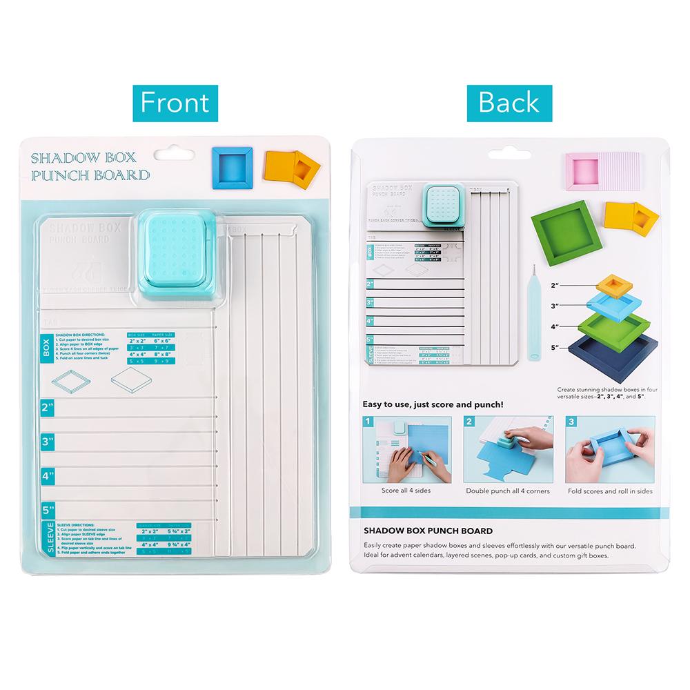 Shadow Box Punch Board Plastic Art Crafts Supplies Cutting Tools to Make 5.08cm, 7.62cm, 10.16cm, and 12.7cm Shadow Boxes
Shadow Box Punch Board Plastic Art Crafts Supplies Cutting Tools to Make 5.08cm, 7.62cm, 10.16cm, and 12.7cm Shadow Boxes