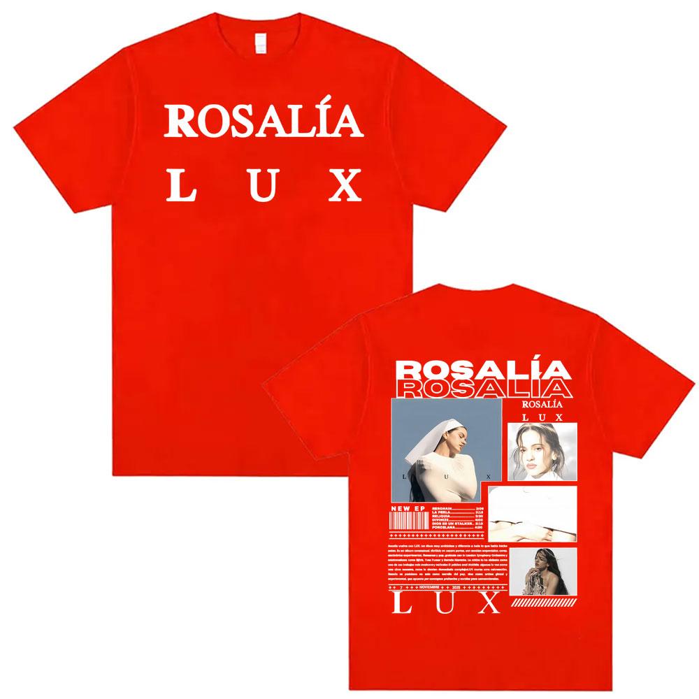 Singer Rosalia LUX New Album Tour Graphic T Shirt Men Women Vintage Aesthetic Short Sleeve Tshirt Cozy Summer 100 Cotton Shirt S
Singer Rosalia LUX New Album Tour Graphic T Shirt Men Women Vintage Aesthetic Short Sleeve Tshirt Cozy Summer 100 Cotton Shirt S