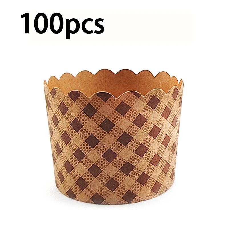 50/100pcsHeat-Resistant Kraft Paper Muffin Cups for Baking and Serving - Small Kitchen Accessories for Cakes, Pastries, and More
50/100pcsHeat-Resistant Kraft Paper Muffin Cups for Baking and Serving - Small Kitchen Accessories for Cakes, Pastries, and More