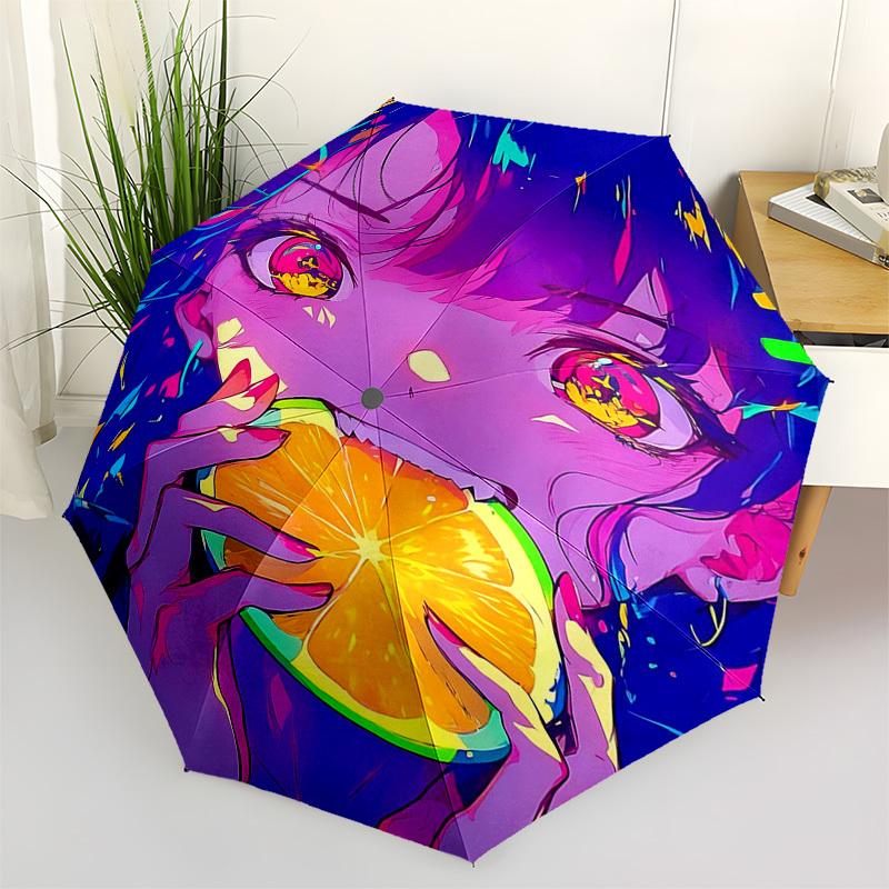 1pc Colorful Anime Character Outdoor Umbrella - Automatic Opening/Closing, Portable 3-Fold Design, 8-Bone Iron Frame, Perfect Gift for Fans, Trav
1pc Colorful Anime Character Outdoor Umbrella - Automatic Opening/Closing, Portable 3-Fold Design, 8-Bone Iron Frame, Perfect Gift for Fans, Trav