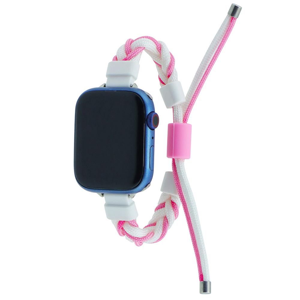 Watch Band for Apple Watch Series 10 46mm/Ultra 2 Ultra 49mm/Series 9 8 7 45mm/6 5 4 SE (2023) SE (2022) SE 44mm/3 2 1 42mm Loop Braided Nylon Strap White+Pink
Watch Band for Apple Watch Series 10 46mm/Ultra 2 Ultra 49mm/Series 9 8 7 45mm/6 5 4 SE (2023) SE (2022) SE 44mm/3 2 1 42mm Loop Braided Nylon Strap White+Pink