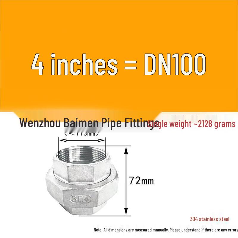 Brangdy 304 Stainless Steel Internal Thread Spherical Union
Brangdy 304 Stainless Steel Internal Thread Spherical Union