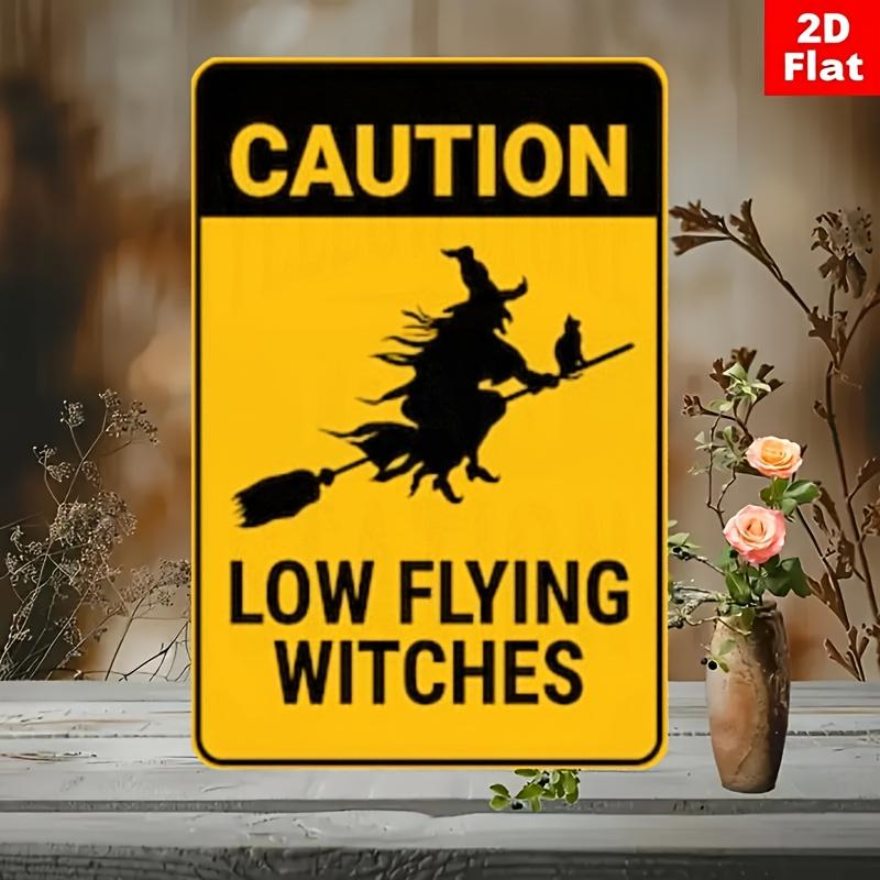 1pc Halloween Metal Sign - Low Flying Witches Warning with Witch & Broom Design, Durable Iron Wall Decor for Spooky Bedroom 20x30cm(7.8x11.8inch)
1pc Halloween Metal Sign - Low Flying Witches Warning with Witch & Broom Design, Durable Iron Wall Decor for Spooky Bedroom 20x30cm(7.8x11.8inch)