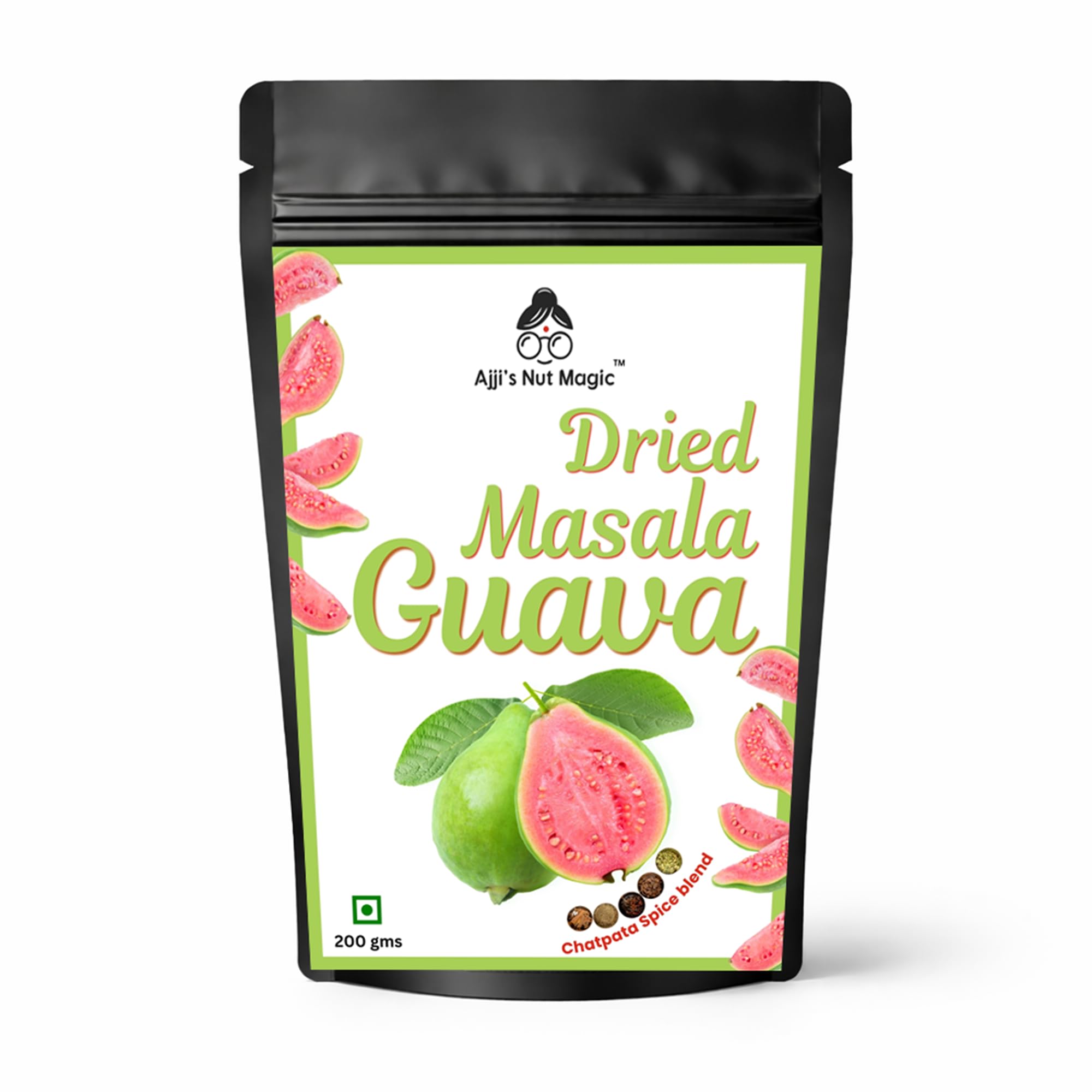 Ajji’s Nut Magic Masala Guava 200g | Chatpata Dried Guava Snacks | Sweet & Spicy Indian Masala Fruit Bites | Tangy Healthy | Travel | Party Snack |
Ajji’s Nut Magic Masala Guava 200g | Chatpata Dried Guava Snacks | Sweet & Spicy Indian Masala Fruit Bites | Tangy Healthy | Travel | Party Snack |