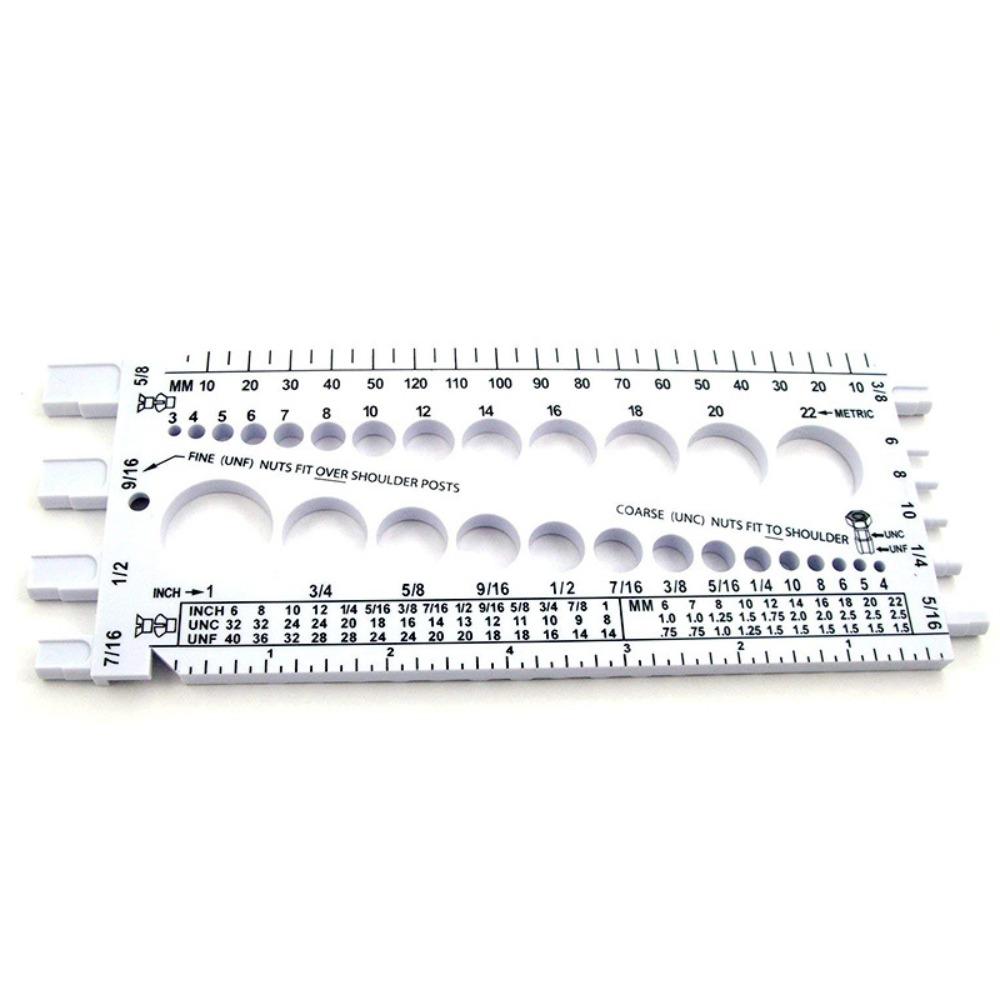 Durable Nut and Bolt Thread Checker Bolt and Nut Identifier Gauge Measuring чорний
Durable Nut and Bolt Thread Checker Bolt and Nut Identifier Gauge Measuring чорний