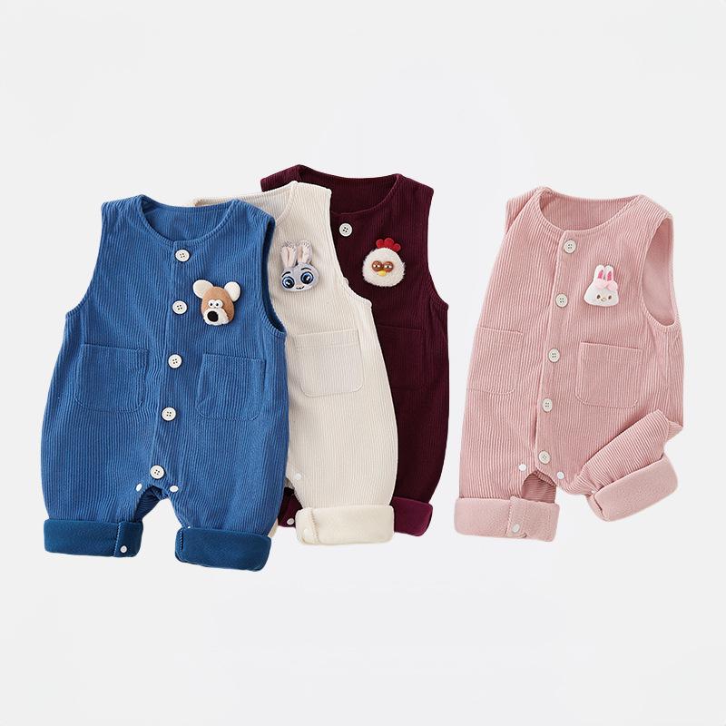 Corduroy Baby Romper: Warm Sleeveless Harem Pants for Boys - Early Winter/Autumn Style 80 cm синій
Corduroy Baby Romper: Warm Sleeveless Harem Pants for Boys - Early Winter/Autumn Style 80 cm синій