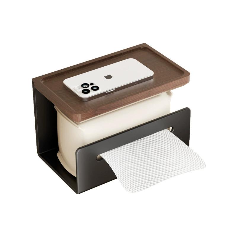 Soporte para papel higiénico de madera de nogal sin taladrar para baño y cocina
Soporte para papel higiénico de madera de nogal sin taladrar para baño y cocina