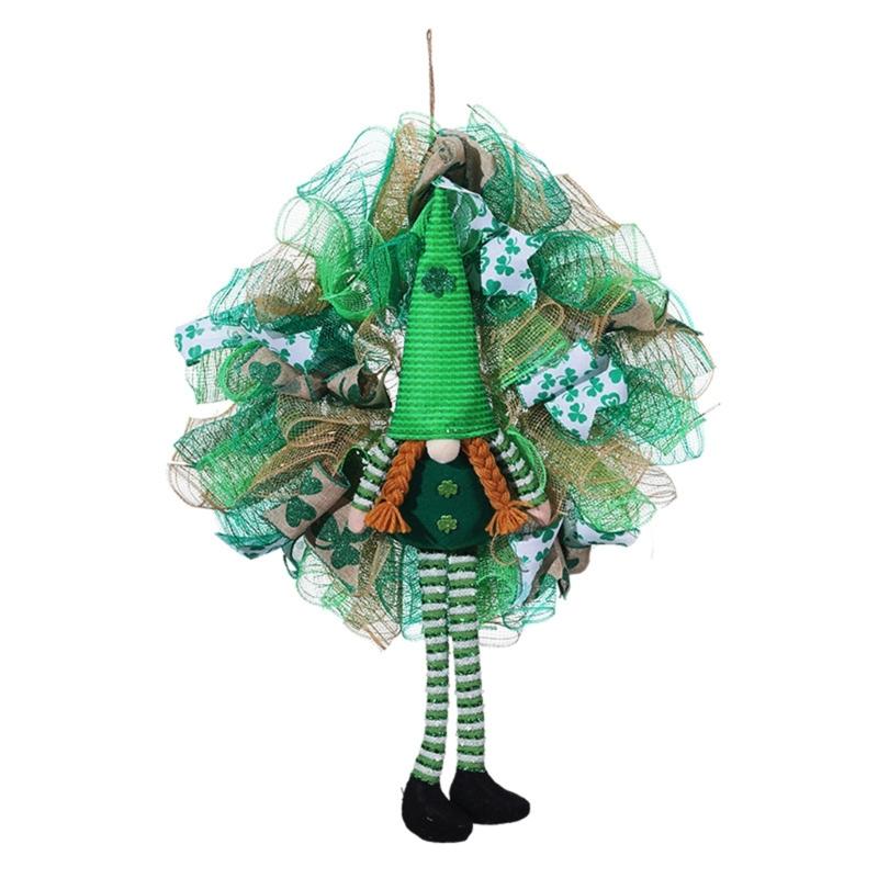 Saint Patricks Day Decorations Artificial Wreath Facelesses Doll Gnomes Wreath for Front Door Decor
Saint Patricks Day Decorations Artificial Wreath Facelesses Doll Gnomes Wreath for Front Door Decor