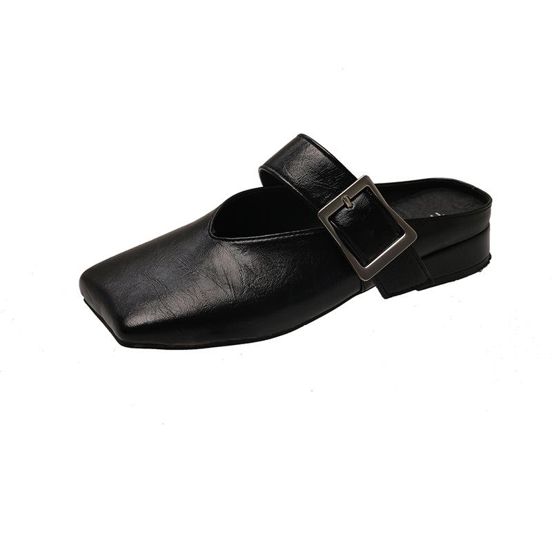 Soft leather version~ European women s shoes 2025 new leather square head bag head slippers women wear half slippers cool slippers 35 чёрный
Soft leather version~ European women s shoes 2025 new leather square head bag head slippers women wear half slippers cool slippers 35 чёрный