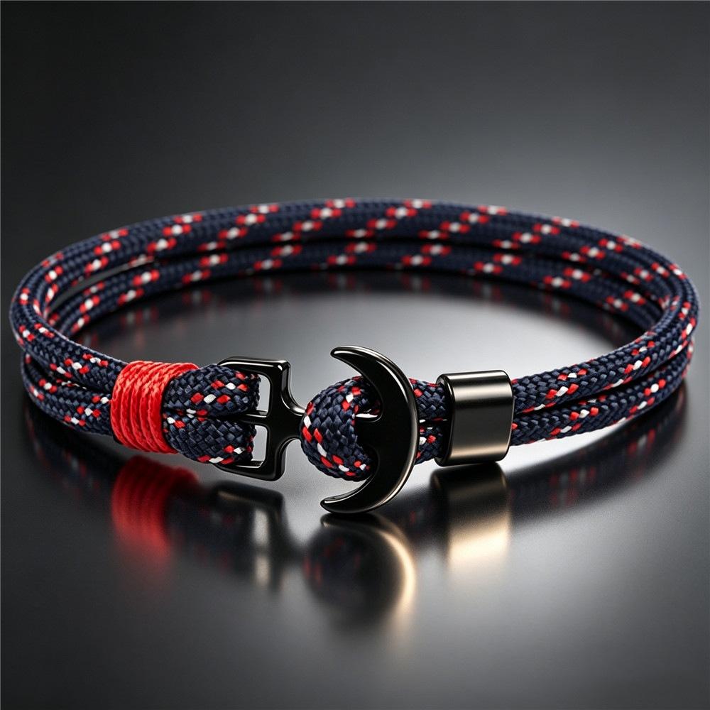 2026 Couple Natal Year Umbrella Rope Anchor Bracelet Pirate Anchor Jewelry Stacked Wearing Versatile Woven Hand Rope 21CM
2026 Couple Natal Year Umbrella Rope Anchor Bracelet Pirate Anchor Jewelry Stacked Wearing Versatile Woven Hand Rope 21CM