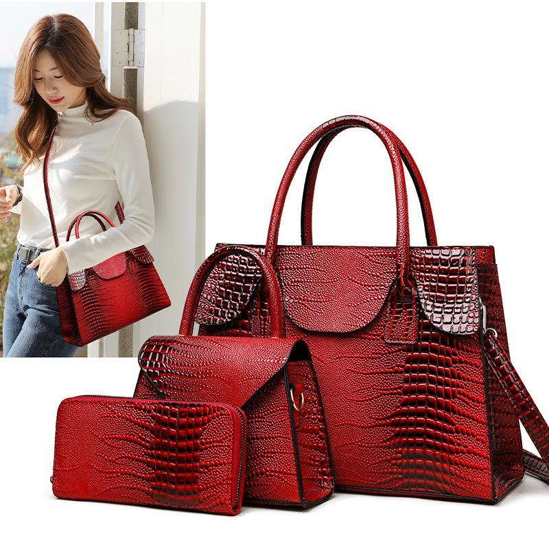 Cross Border Mother Bag Bags2024 Новая мода из нескольких предметов Внешняя торговля Сумка на одно плечо Ручная женская сумка с узором ящерицы
Cross Border Mother Bag Bags2024 Новая мода из нескольких предметов Внешняя торговля Сумка на одно плечо Ручная женская сумка с узором ящерицы