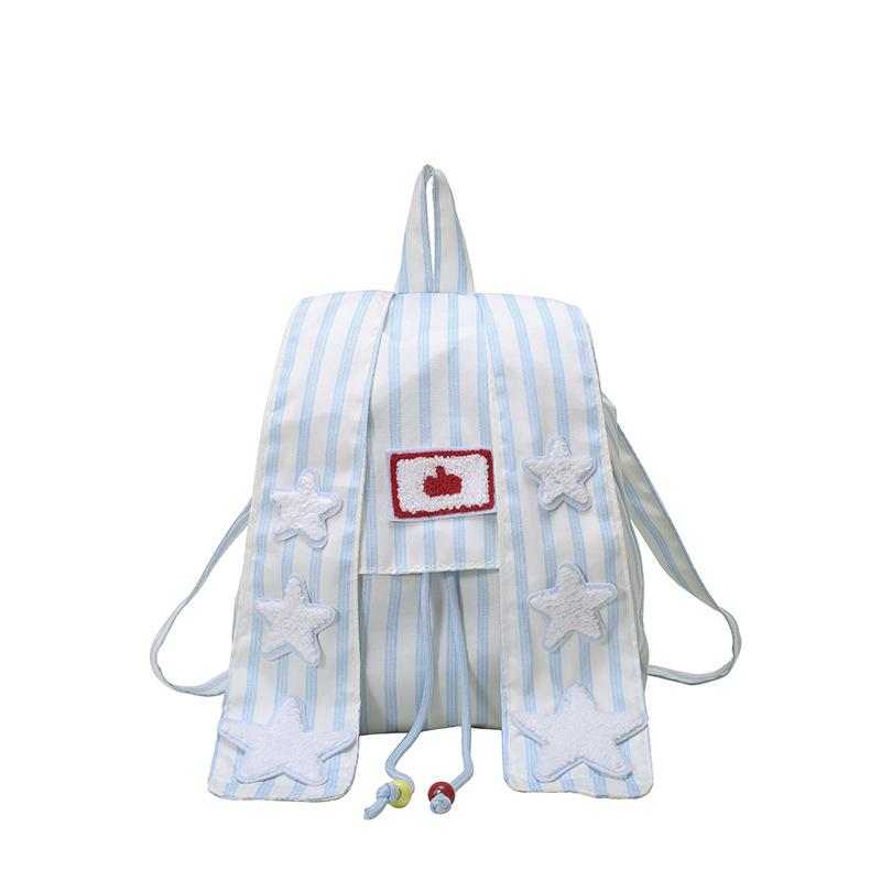 New pentagram big rabbit ears backpack niche design versatile travel bag student commuter striped backpack синій
New pentagram big rabbit ears backpack niche design versatile travel bag student commuter striped backpack синій
