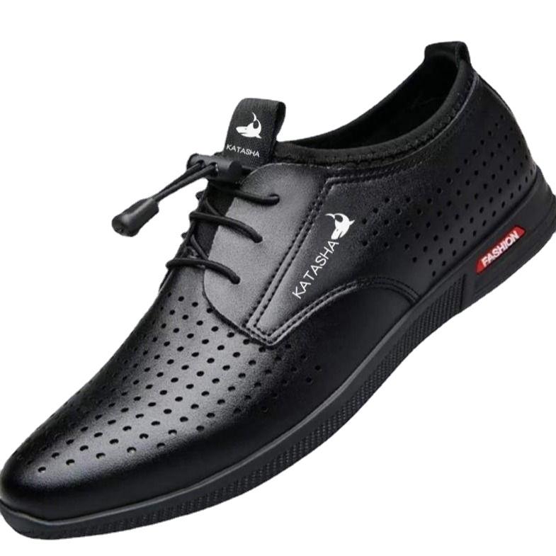 Новая весенняя дышащая и удобная деловая модельная повседневная обувь, модная рабочая мужская обувь в корейском стиле с мягкой подошвой 44