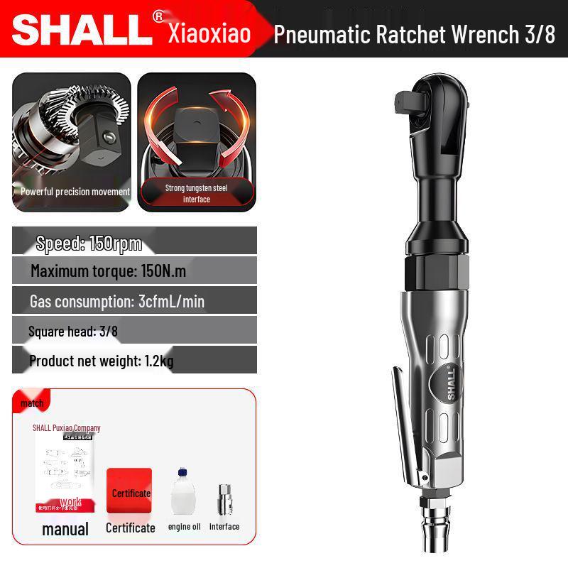 High Torque 90° Bi-directional Right Angle Air Impact Wrench, 1/2 & 3/8 Inch
High Torque 90° Bi-directional Right Angle Air Impact Wrench, 1/2 & 3/8 Inch
