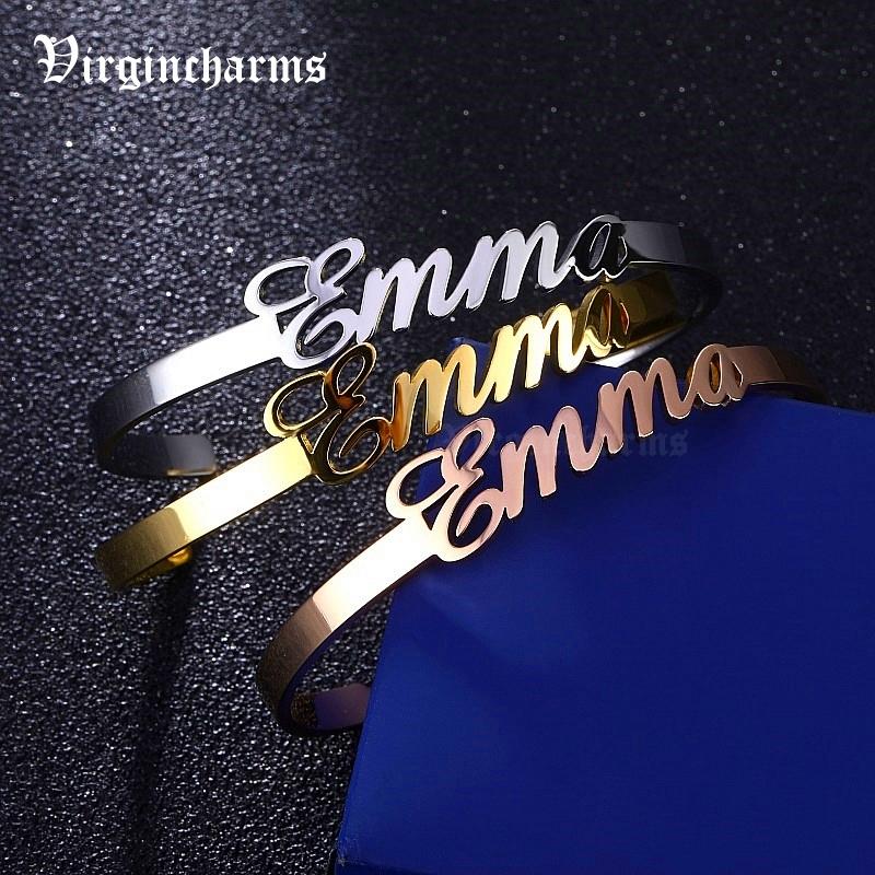Name Bracelets Bangles Rose Gold/Gold/ Silver Color Stainless Steel Bracelet Personalized Jewelry for Girls Boy BFF Commonly&Commonly серебряный
Name Bracelets Bangles Rose Gold/Gold/ Silver Color Stainless Steel Bracelet Personalized Jewelry for Girls Boy BFF Commonly&Commonly серебряный