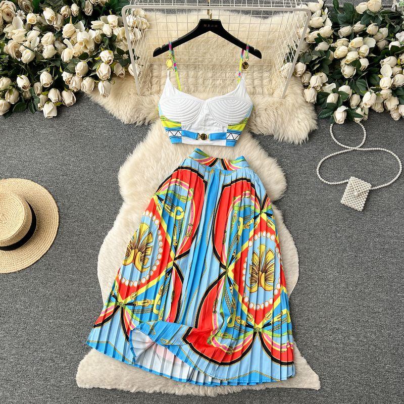 Retro Set Camisole Pleated Skirt Tube Top White S
Retro Set Camisole Pleated Skirt Tube Top White S