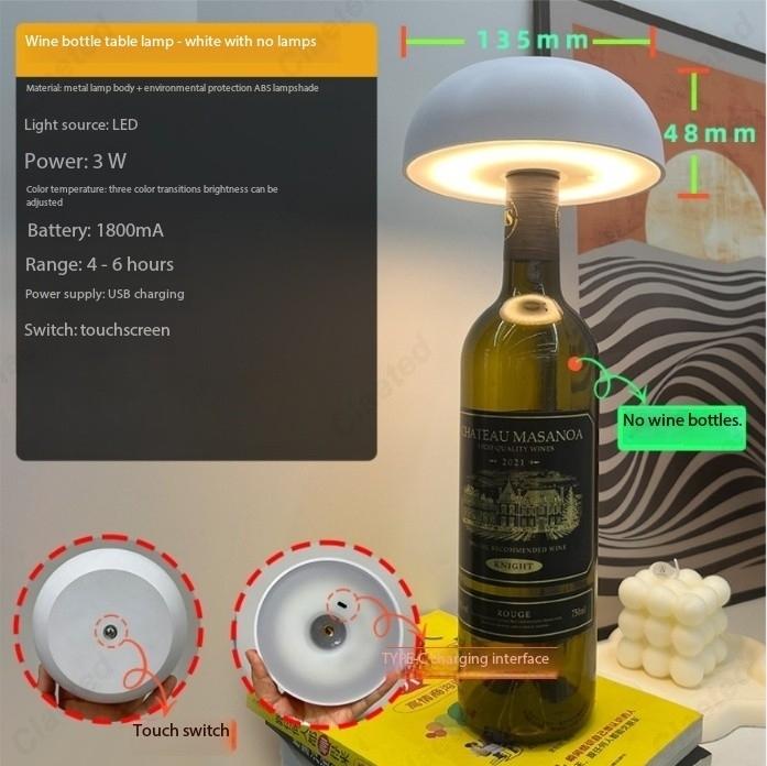 New LED Atmosphere Nightlight Wine Bottle Lamp Restaurant Bar Living Room Bedroom Bedside Decorative Lighting A-white
New LED Atmosphere Nightlight Wine Bottle Lamp Restaurant Bar Living Room Bedroom Bedside Decorative Lighting A-white