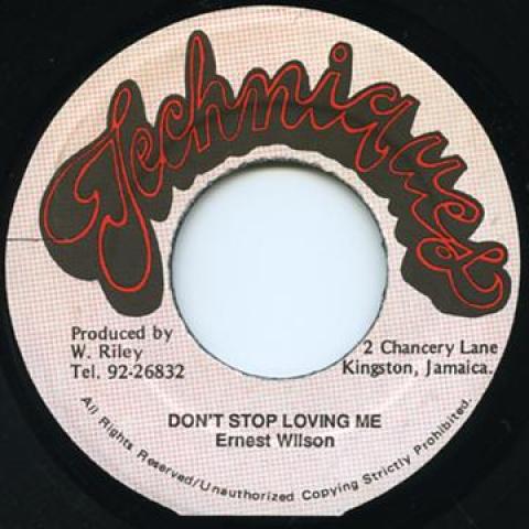 7inch Record ERNEST WILSON - Don t Stop Loving Me Techniques 1988 Jamaica Reggae, Ska & Dub
7inch Record ERNEST WILSON - Don t Stop Loving Me Techniques 1988 Jamaica Reggae, Ska & Dub
